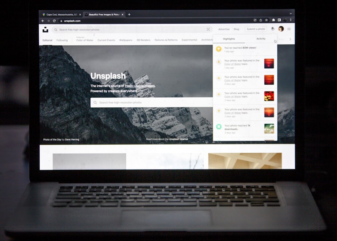 modern blog interface